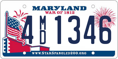 MD license plate 4MD1346