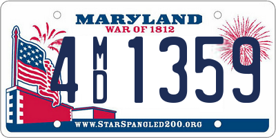 MD license plate 4MD1359