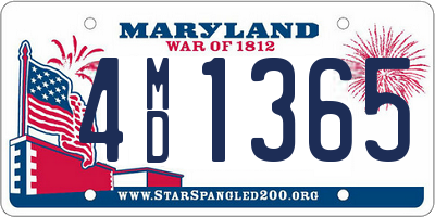 MD license plate 4MD1365