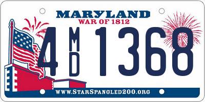 MD license plate 4MD1368