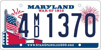 MD license plate 4MD1370