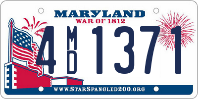 MD license plate 4MD1371