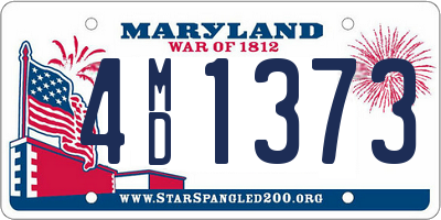 MD license plate 4MD1373