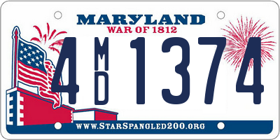 MD license plate 4MD1374