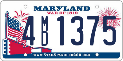 MD license plate 4MD1375