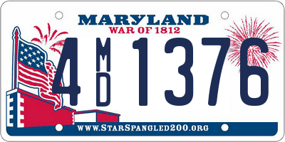 MD license plate 4MD1376