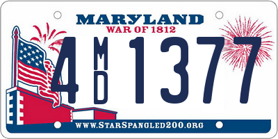 MD license plate 4MD1377