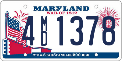 MD license plate 4MD1378