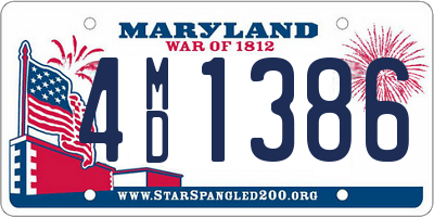 MD license plate 4MD1386