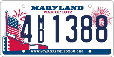 MD license plate 4MD1388