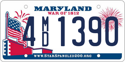 MD license plate 4MD1390