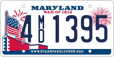 MD license plate 4MD1395