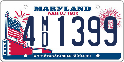 MD license plate 4MD1399