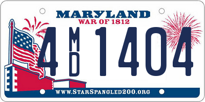 MD license plate 4MD1404