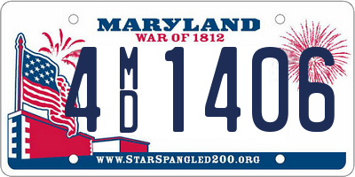 MD license plate 4MD1406