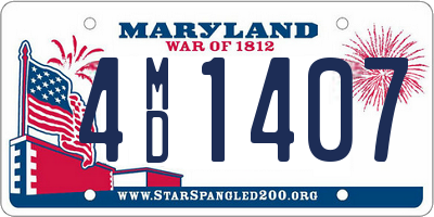 MD license plate 4MD1407