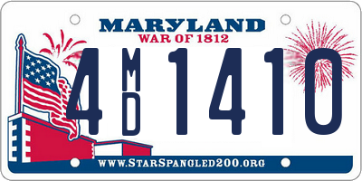 MD license plate 4MD1410