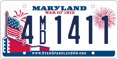 MD license plate 4MD1411