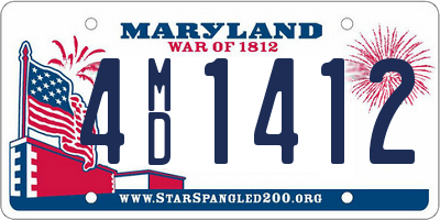 MD license plate 4MD1412