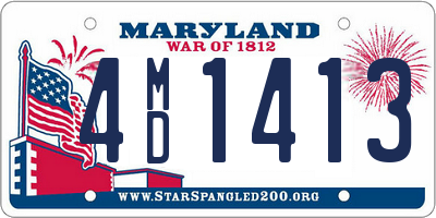 MD license plate 4MD1413