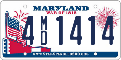 MD license plate 4MD1414