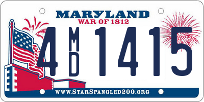 MD license plate 4MD1415