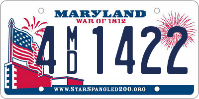 MD license plate 4MD1422