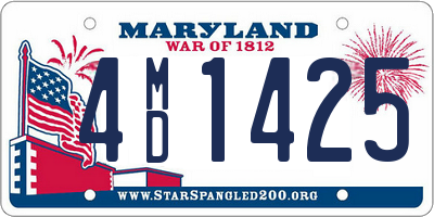 MD license plate 4MD1425