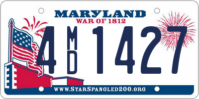 MD license plate 4MD1427