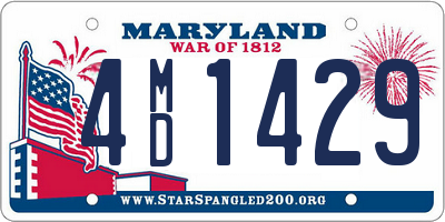 MD license plate 4MD1429