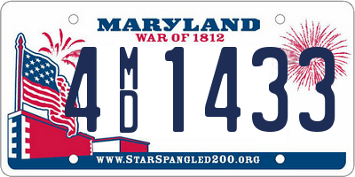 MD license plate 4MD1433