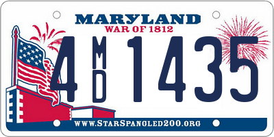 MD license plate 4MD1435