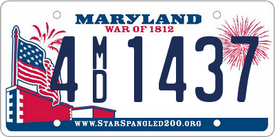 MD license plate 4MD1437