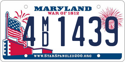 MD license plate 4MD1439