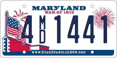 MD license plate 4MD1441