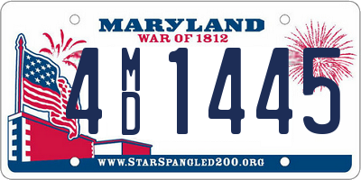 MD license plate 4MD1445