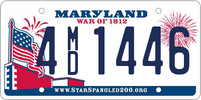 MD license plate 4MD1446