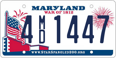 MD license plate 4MD1447