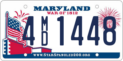 MD license plate 4MD1448