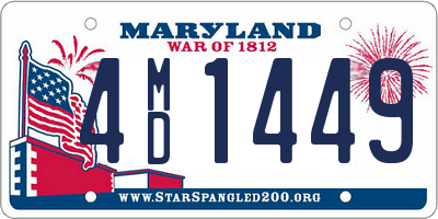 MD license plate 4MD1449