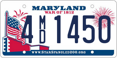 MD license plate 4MD1450