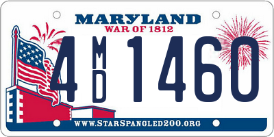 MD license plate 4MD1460