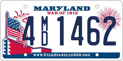 MD license plate 4MD1462