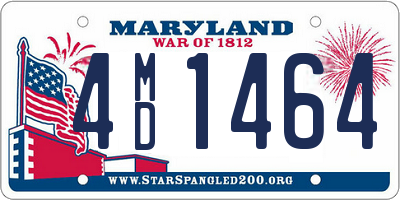 MD license plate 4MD1464