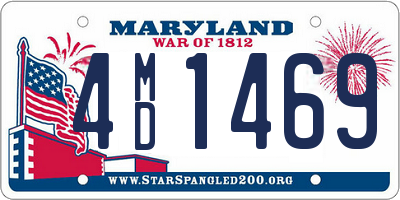 MD license plate 4MD1469