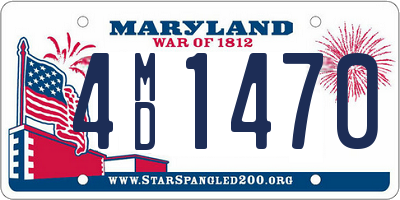 MD license plate 4MD1470