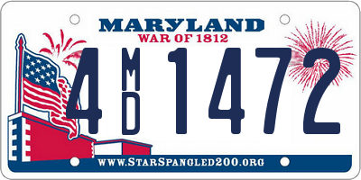 MD license plate 4MD1472