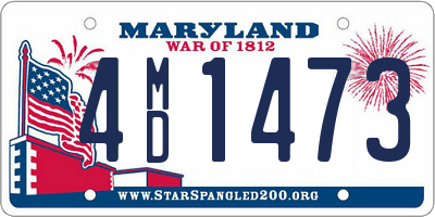 MD license plate 4MD1473