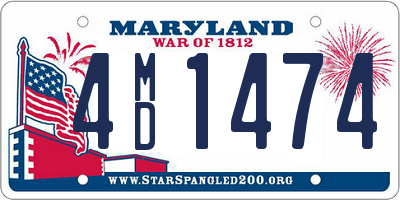 MD license plate 4MD1474