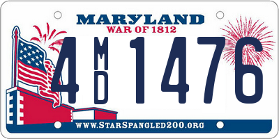 MD license plate 4MD1476